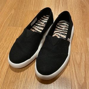 Black Toms alpargata mallow shoes